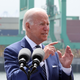 President Biden making a speech at the Port of Los Angeles